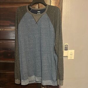 Sonoma Blue and Gray Long Sleeve Tees Relaxed Fit